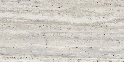 Fototapeta premium Light Grey Travertine Subtle Horizontal Veins Scattered Dark Specks Grainy Neutral