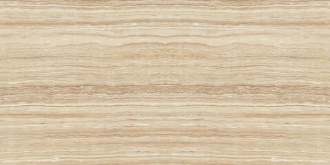 Naklejka premium Light Beige Travertine Dense Fine Horizontal Flowing Lines Wood Like Striation Matte