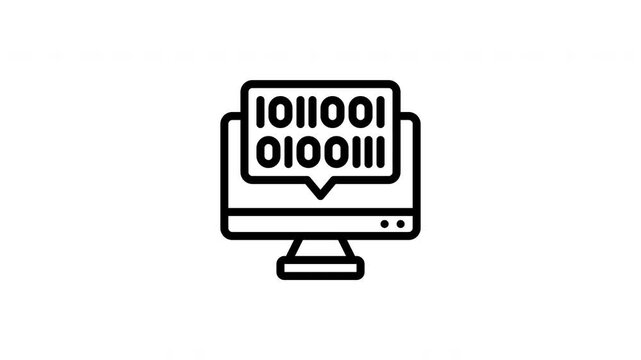 binary animated icon