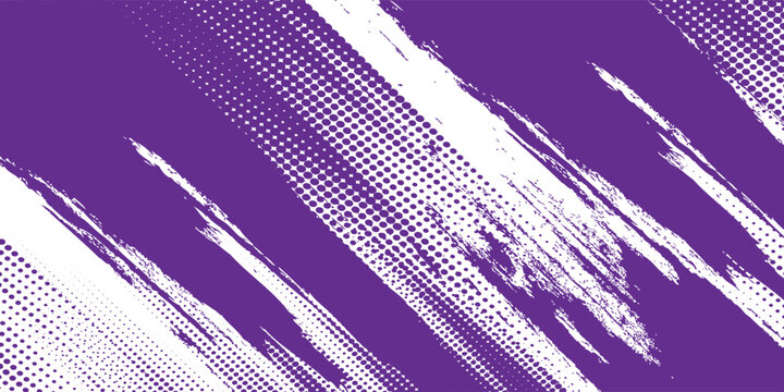 halftone on white background. Vector dots glitter or halftone glitter pattern texture Pop Art Style Background modern grunge purple arts dots sport.