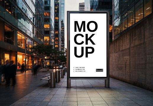 Street Digital Poster Mockup