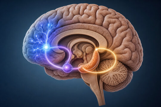 Brain Circuit Loop Between Emotion Memory And Control