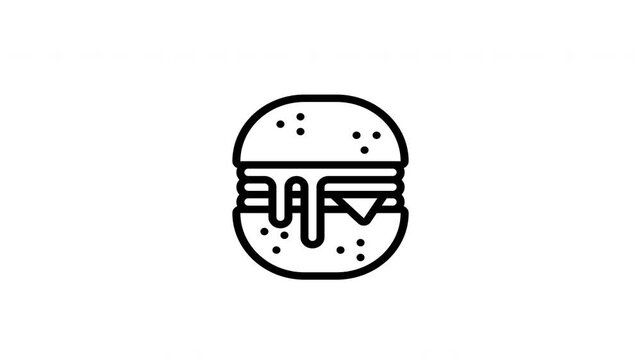 burger animated icon
