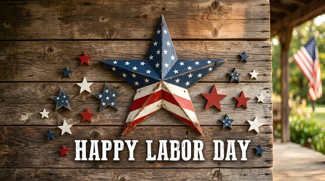Canada Labor Day celebration poster. Festive Canadian holiday greeting card design.
