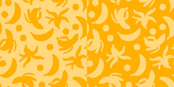 banana seamless pattern for tropical banner design. Banana fruit pattern background. banana fruit seamless pattern.