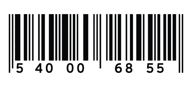 Barcode icon vector featuring minimalist linear barcode illustration for product labeling, retail scanning, inventory management, packaging, and e-commerce design.