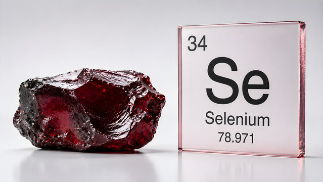 Scientific visualization of the chemical element Selenium