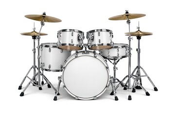 Obraz premium Sleek modern drum kit setup.