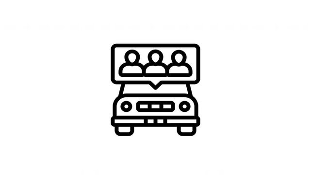 carpool animated icon