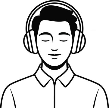 Listening Music Concept