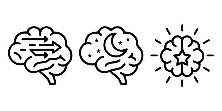 Artificial Intelligence Brain Vector Icon