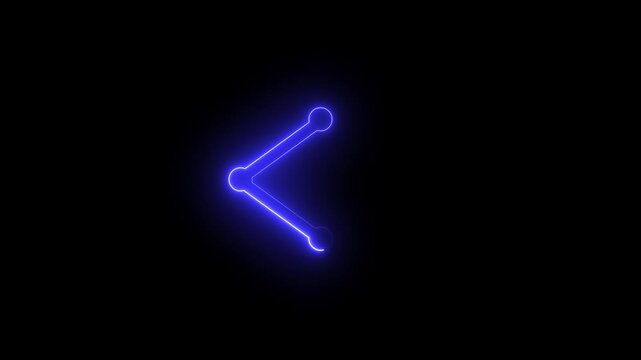 Neon share icon background.
