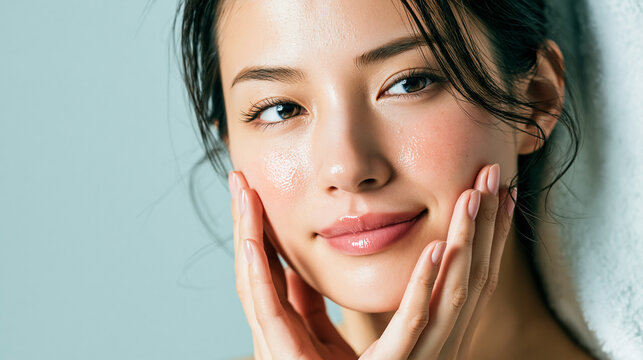 Woman Washing Hair with Shampoo Lather, Close-Up Hair Care