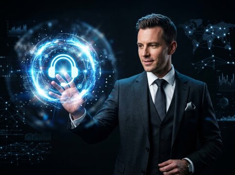 Person Holding Glowing Lightbulb with Software Development Life Cycle Hologram Interface