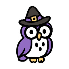 Fototapeta premium Cute Fantasy Animals on Halloween Costume Sticker Vector Set, Kawaii Spooky Clipart JPG