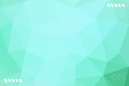 Abstract mint green polygonal geometric low poly background with geometric