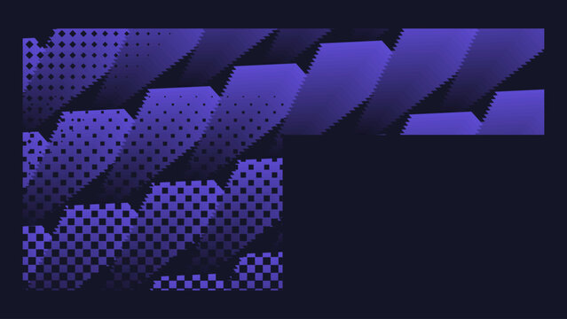 Contemporary Purple Abstract Background Design With Grainy Noise Effects and Dynamic Shapes. Suitable for Banner or Poster for Music, Games, or Sport Events
