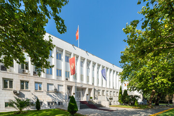 Obraz premium the Montenegrin presidential palace in Podgorica, Montenegro