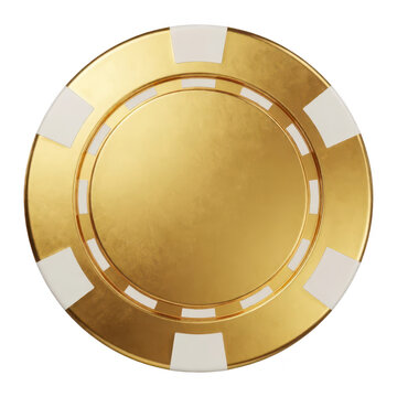Gold Poker Chip Transparent Background