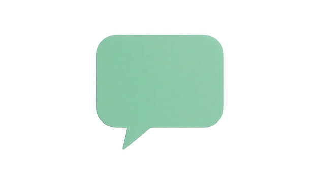 Mint Green Speech Bubble Transparent Background