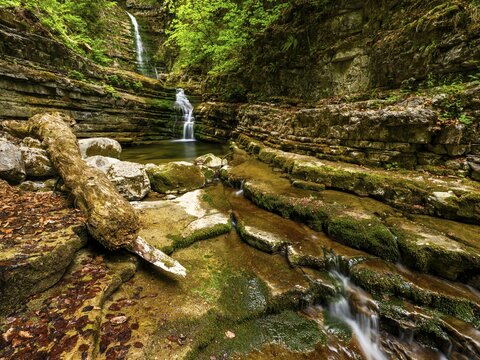 Taugl, Tauglbach, Taugl Gorge, Bad Vigaun, Tennengau, Salzburg, Austria