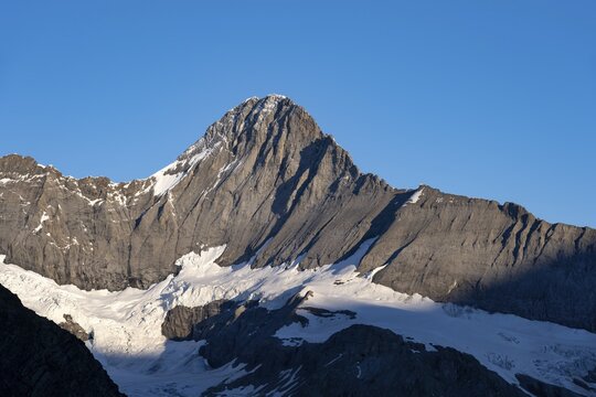 Impressive high-alpine landscape, Eiger mountain summit, Bernese Alps, Bernese Oberland, Switzerland