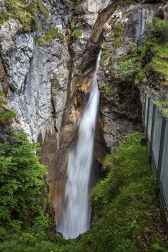 Wasserfall im H&ouml;lltobel, near Gerstruben, Dietersbachtal, Oberstdorf, Oberallg&auml;u, Allg&auml;u, Bavaria, Germany