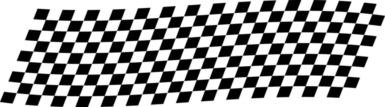 Wavy checkered flag pattern