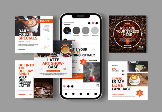 Coffee Shop Social Media Post Design