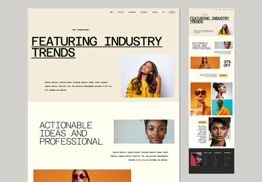 Fashion Newsletter Template Collection