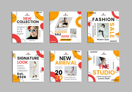 Fashion Social Media Post Layout