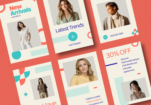 Fashion Social Post Template Collection