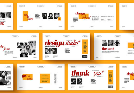 Minimal Creative Presentation Template Modern Portfolio Slide Deck Layout