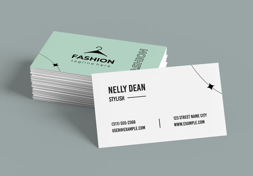 Minimal Fashion Business Card Template Layout