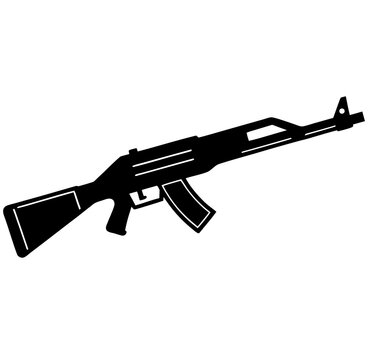 assault rifle vector illustration