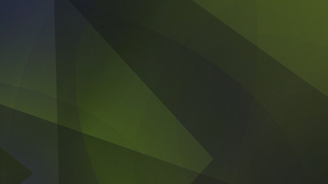 Modern abstract geometric background with dark green overlapping translucent shapes and subtle grunge texture