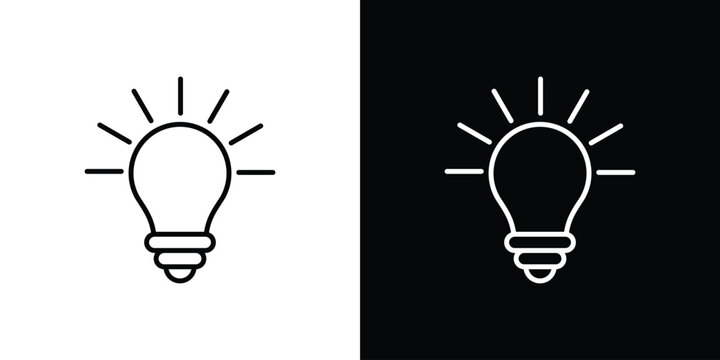 Think icon line graphic group. EPS10