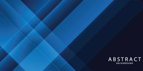 Obraz premium Dark blue modern business abstract background. Vector illustration design for presentation, banner, cover, web, flyer, card, poster, wallpaper, texture, slide, magazine, and powerpoint