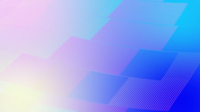 Abstract Blue Purple Geometric Halftone Grid Background