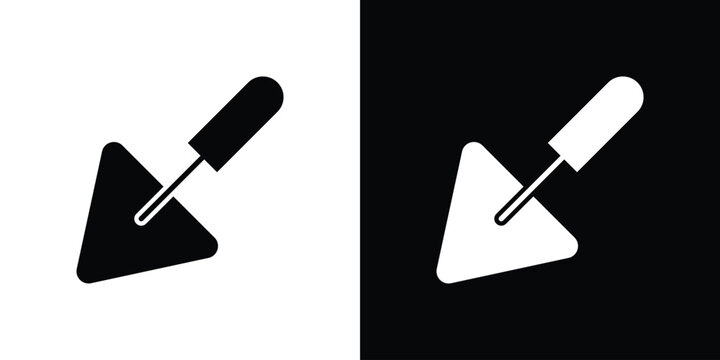 Trowel icon for banner designs