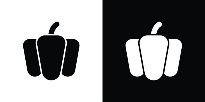 Bell pepper icon for banner designs