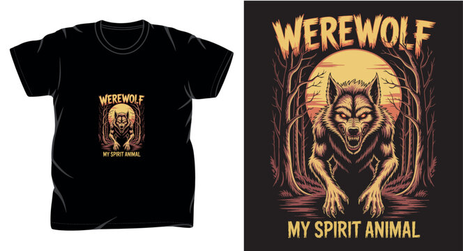 Animal graphic vector art t-shirt design print template