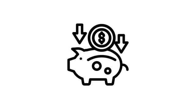 cost savings animated icon