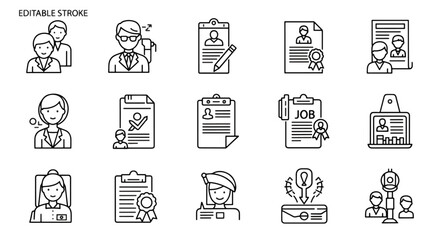 Fototapeta premium Illustrations depicting various business and finance concepts.