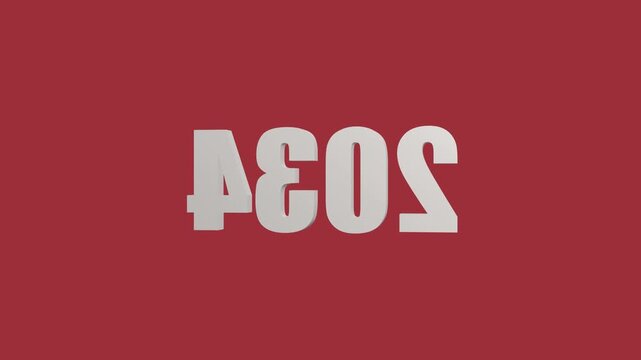 Dynamic 3d animation of aeos brand with glowing transition effects on bold red background, brand reveal