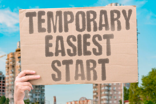 "Temporary Easiest Start" Short-term housing is the simplest beginning. STAY. TEMPORARY. EASIEST. START. BEGINNING.