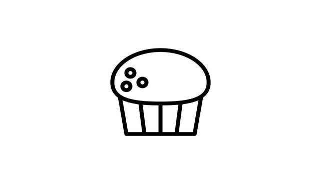 cupcake animated icon