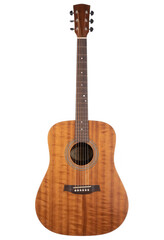 Naklejka premium Acoustic Guitar Isolated Transparent Background