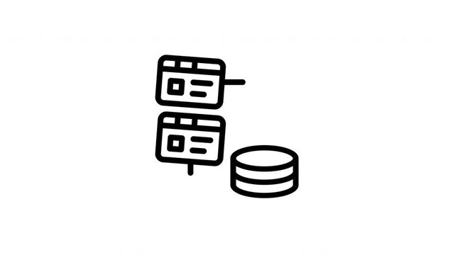 database connection animated icon