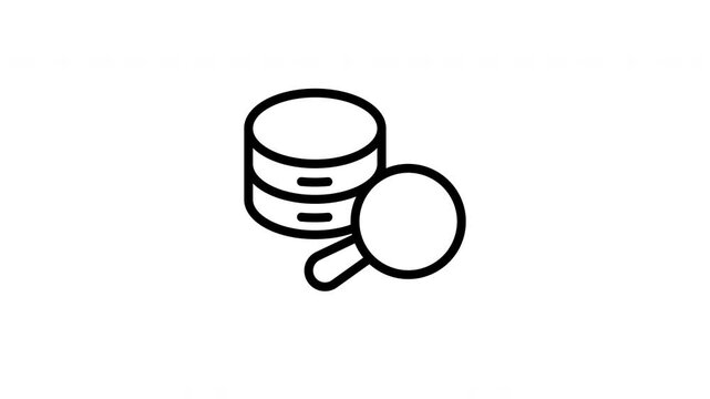 database query animated icon